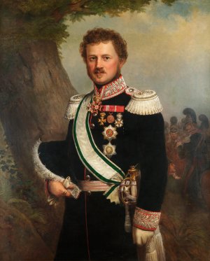 Prinz Emil Von Hessen Und Bei Rhein by Franz Xaver Winterhalter Oil Painting