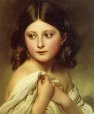 A Young Girl Called Princess Charlotte painting by Franz Xavier Winterhalter