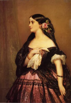 Adelina Patti Oil painting by Franz Xavier Winterhalter