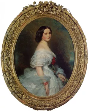 Anna Dollfus, Baronne de Bourgoing by Franz Xavier Winterhalter Oil Painting