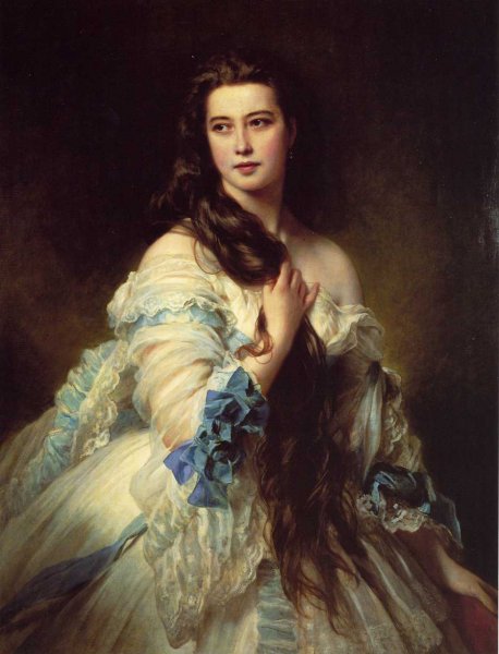 Main Product Photo of Barbe Dmitrievna Mergassov, Madame Rimsky-Korsakov Painting by Franz Xavier Winterhalter
