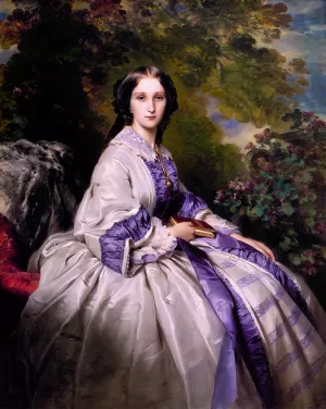 Countess Alexander Nikolaevitch Lamsdorff Oil painting by Franz Xavier Winterhalter