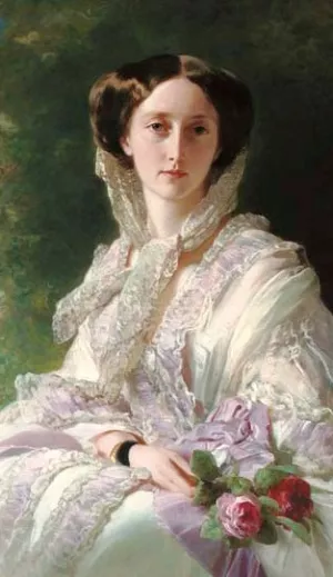 Grand Duchess Olga Nikolaievna by Franz Xavier Winterhalter - Oil Painting Reproduction