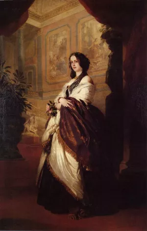 Harriet Howard, Duchess of Sutherland by Franz Xavier Winterhalter Oil Painting