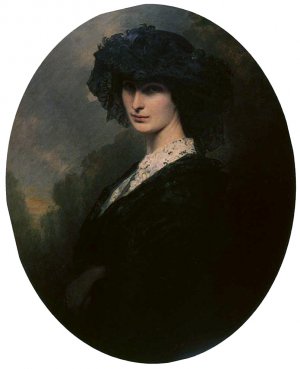 Jadwiga Potocka, Countess Branicka Oil painting by Franz Xavier Winterhalter