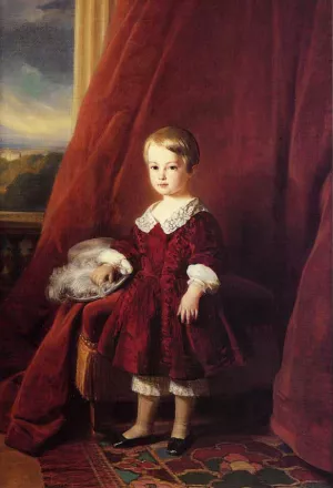 Louis Philippe Marie Ferdinand Gaston D'Orleans, Comte D'Eu by Franz Xavier Winterhalter - Oil Painting Reproduction