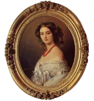 Malcy Louise Caroline Frederique Berthier de Wagram, Princess Murat by Franz Xavier Winterhalter - Oil Painting Reproduction