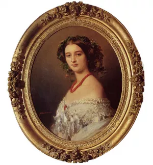 Malcy Louise Caroline Frederique Berthier de Wagram, Princess Murat Oil painting by Franz Xavier Winterhalter