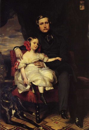 Napoleon Alexandre Louis Joseph Berthier, Prince de Wagram and His Daughter, Malcy Louise Caroline Frederique