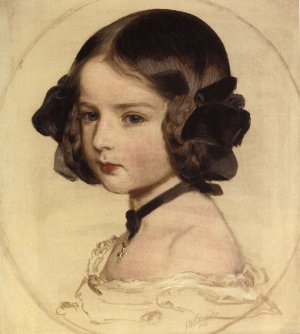 Pincess Clothilde von Saxen Coburg Oil painting by Franz Xavier Winterhalter