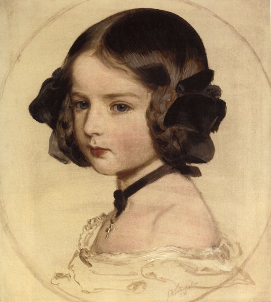 Pincess Clothilde von Saxen Coburg by Franz Xavier Winterhalter - Hand-Painted Oil Painting Reproduction