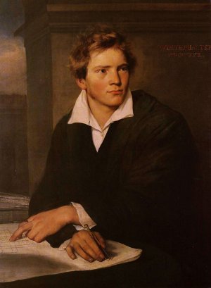 Portrait of a Young Architect Oil painting by Franz Xavier Winterhalter