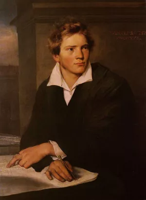 Portrait of a Young Architect painting by Franz Xavier Winterhalter