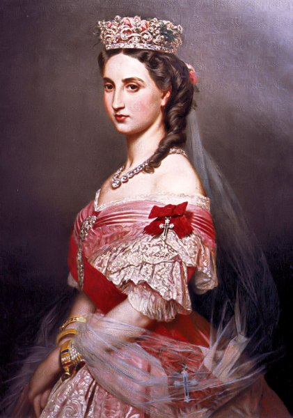 Main Product Photo of Portrait of Charlotte of Belgium Painting by Franz Xavier Winterhalter