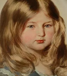 Princess Amalie von Sachsen-Coburg-Gotha by Franz Xavier Winterhalter Oil Painting