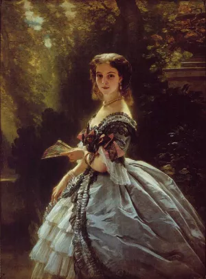 Princess Elizabeth Esperovna Belosselsky-Belosenky, Princess Troubetskoi by Franz Xavier Winterhalter - Oil Painting Reproduction