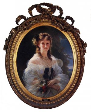 Princess Sophie Troubetskoi, Duchess de Morny Oil painting by Franz Xavier Winterhalter