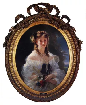Princess Sophie Troubetskoi, Duchess de Morny by Franz Xavier Winterhalter Oil Painting