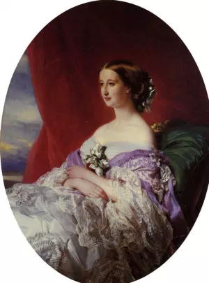 The Empress Eugenie by Franz Xavier Winterhalter - Oil Painting Reproduction