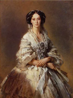 The Empress Maria Alexandrovna of Russia by Franz Xavier Winterhalter - Oil Painting Reproduction