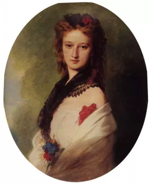 Zofia Potocka, Countess Zamoyska by Franz Xavier Winterhalter Oil Painting