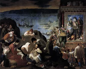 The Recapture of Bahia in 1625 by Fray Juan Bautista Maino Oil Painting