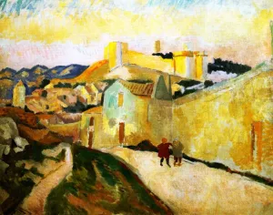 Fort St Andr, Villeneuve-ls-Avignon Oil painting by Roger Fry