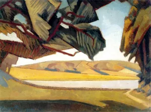 South Downs by Roger Fry - Oil Painting Reproduction