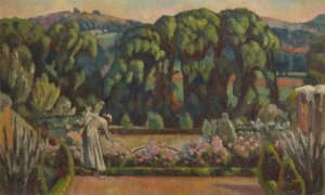 The Artist's Garden at Durbins, Guildford by Roger Fry Oil Painting
