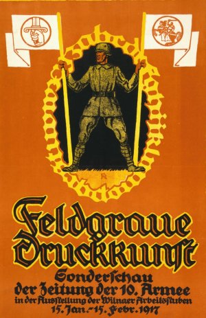 Feldgraue Druckkunst. Sondershau der Zeitung der 10. Armee by Fred Hendriok Oil Painting