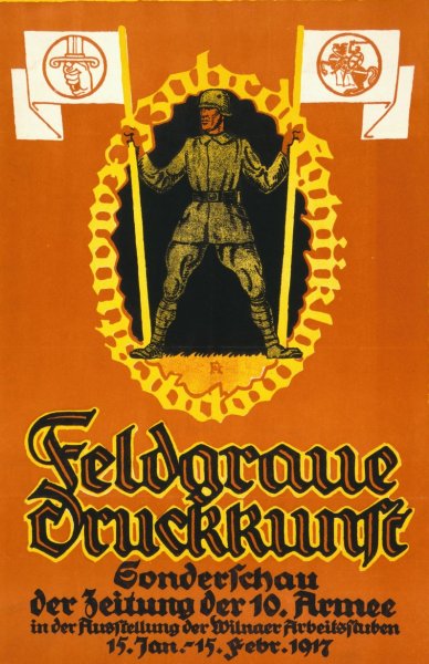 Feldgraue Druckkunst. Sondershau der Zeitung der 10. Armee  by Fred Hendriok - Hand-Painted Oil Painting Reproduction