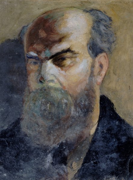 Main Product Photo of Portrait de Paul Verlaine  Painting by Frederic Auguste Cazals