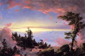 Above the Clouds at Sunrise painting by Frederic Edwin Church