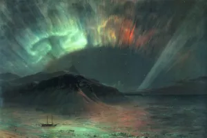 Aurora Borealis Oil Painting by Frederic Edwin Church - Bestsellers