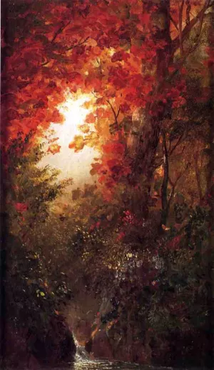 Autumn Landscape, Vermont by Frederic Edwin Church Oil Painting