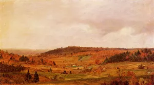 Autumn Shower by Frederic Edwin Church - Oil Painting Reproduction