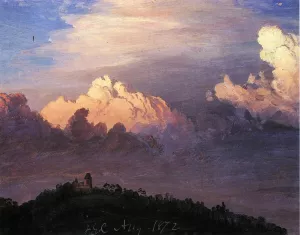 Clouds Over Olana painting by Frederic Edwin Church