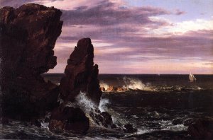 Coast Scene by Frederic Edwin Church Oil Painting