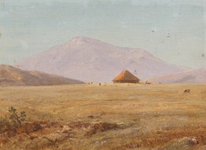 Ecuador, Mountain Plateau with Hut by Frederic Edwin Church Oil Painting