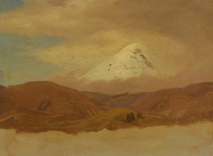 Ecuador, Mt. Chimborazo by Frederic Edwin Church Oil Painting