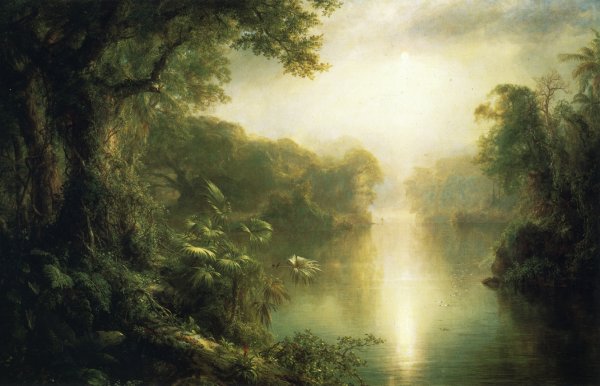 Main Product Photo of El Rio de Luz also known as The River of Light Painting by Frederic Edwin Church