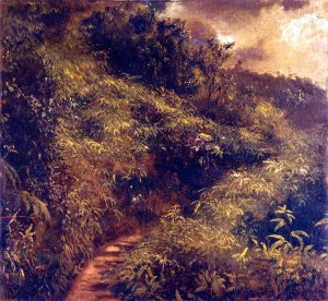 Fern Walk by Frederic Edwin Church - Oil Painting Reproduction