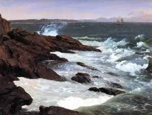 Fog off Mount Desert Oil painting by Frederic Edwin Church