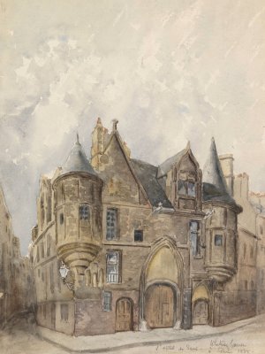 Hotel de Sens, Paris by Frederic Edwin Church Oil Painting