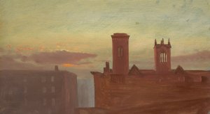 Housetops by Frederic Edwin Church Oil Painting