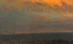 Hudson Valley at Sunset by Frederic Edwin Church Oil Painting