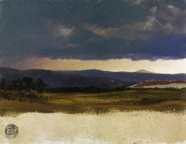 Hudson Valley, Near Olana, New York by Frederic Edwin Church - Hand-Painted Oil Painting Reproduction