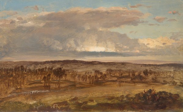 Hudson Valley  by Frederic Edwin Church - Hand-Painted Oil Painting Reproduction