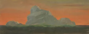 Iceberg Against Evening Sky by Frederic Edwin Church Oil Painting