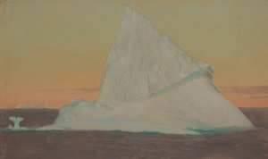Iceberg and Ice Flower by Frederic Edwin Church Oil Painting